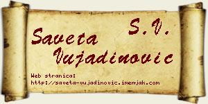 Saveta Vujadinović vizit kartica